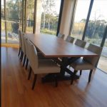 Wormy Chestnut Dining Table , Custom Made to Order, Castle Hill Furniture