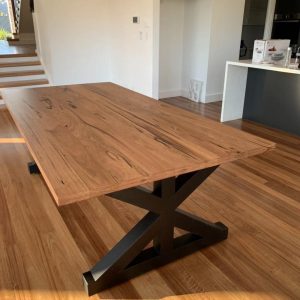 Wormy Chestnut Dining Table , 2400 x 1200, Custom Made to order, Choice of timber and stain, Castle Hill Furniture T: 02 8677 7171