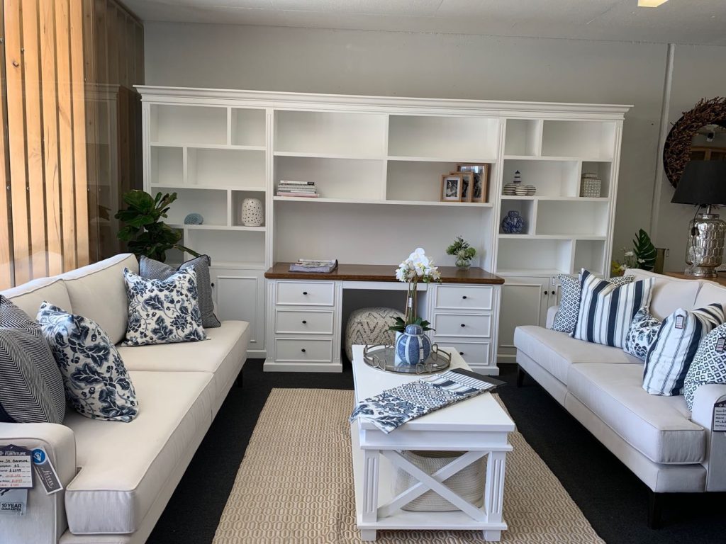 custome made home office wall unit