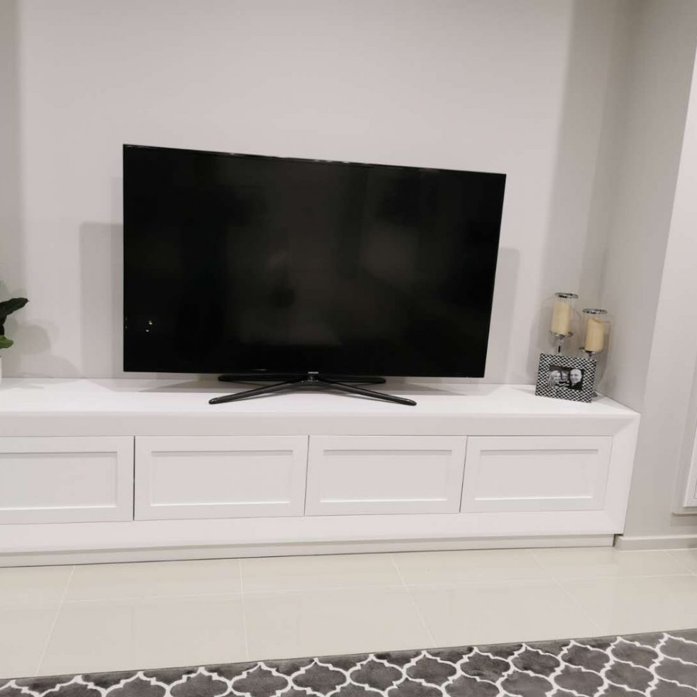 White TV Unit 2700 x 400