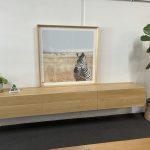 Urban American Oak Slim look Wall mounted TV Unit