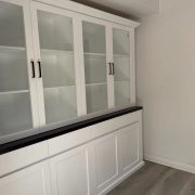 Winbrook custom made hampton style wall unit, buffet hutch