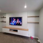 Cleo Wall Mounted Entertainment Unit with Floating Shelves