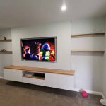 Cleo Wall Mounted Entertainment Unit with Floating Shelves