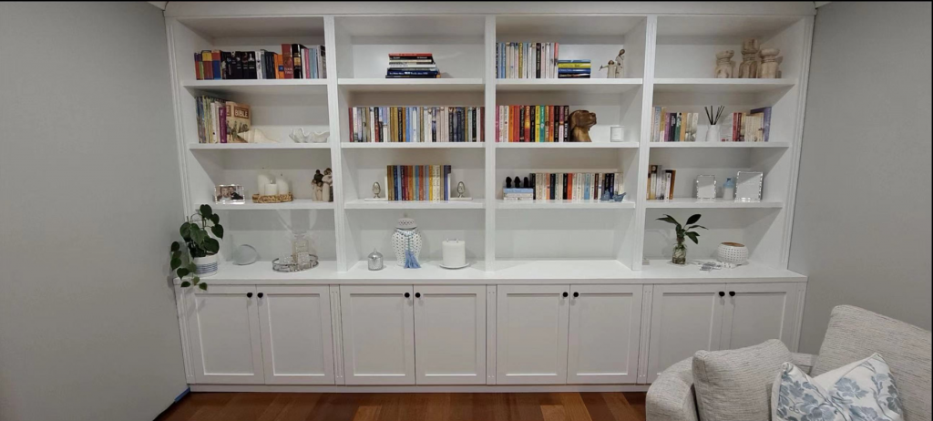 Peyton Hampton Style Built in Bookcase Wall Unit