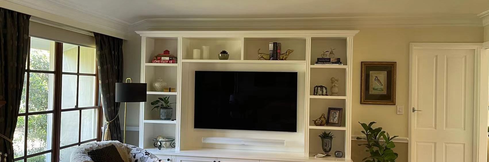 Woodgrove Hampton Style Entertainment Wall Unit