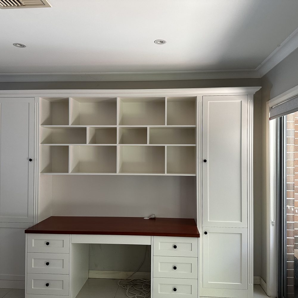 Study desk on sale wall unit