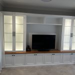 built in Hampton Style Entertainment Wall Unit