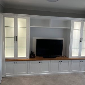 built in Hampton Style Entertainment Wall Unit