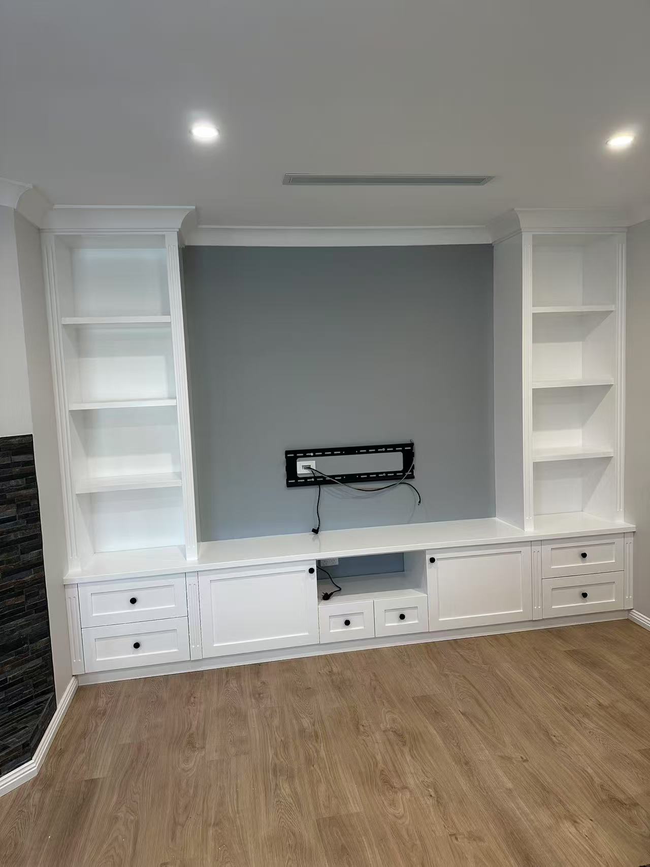 Champton Hampton Style Entertainment Wall Unit