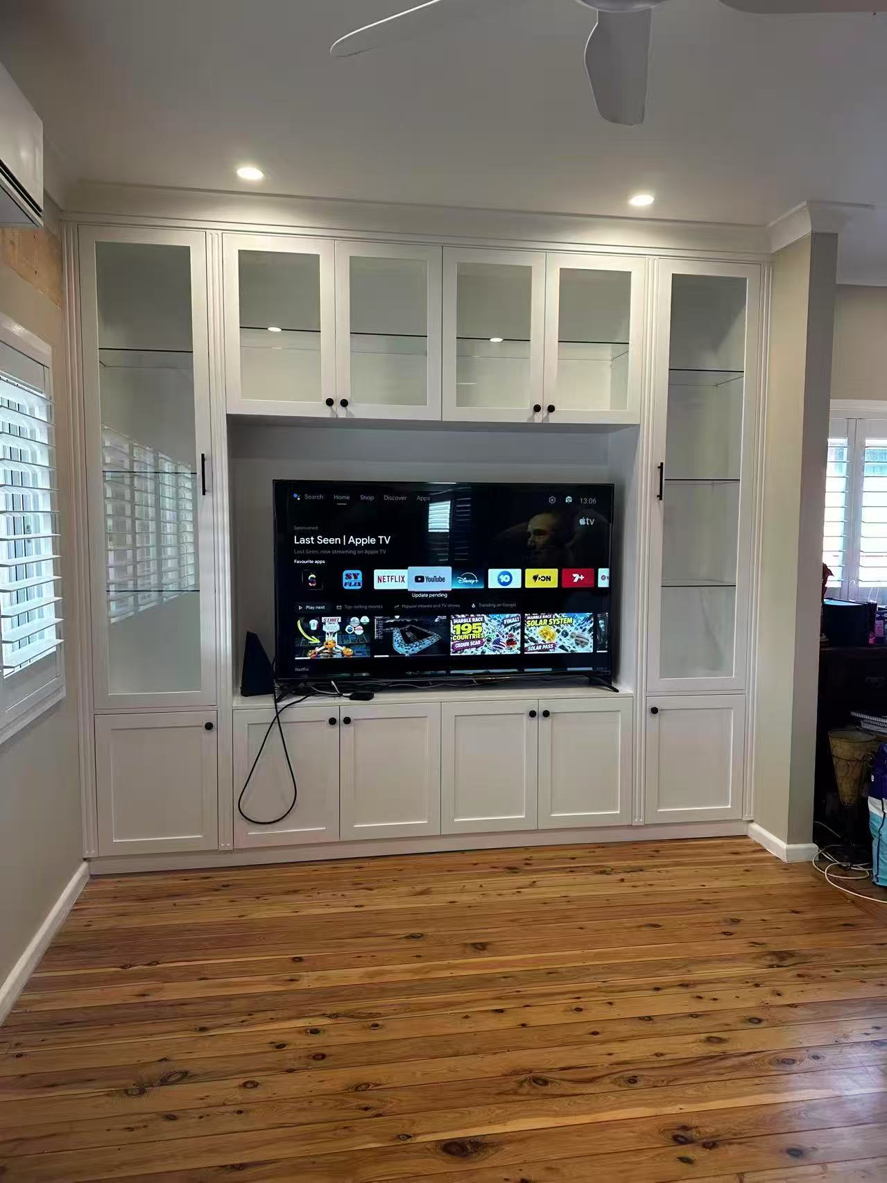 Lambrose Built in Entertainment Wall Unit